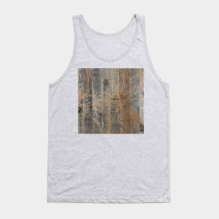 whimsical daisy flower engraved wood barnwood Tank Top